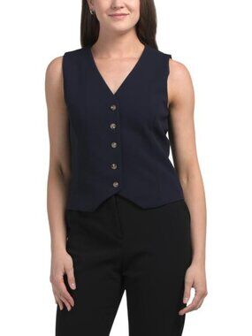 TAHARI ASL Sleeveless Blazer Top